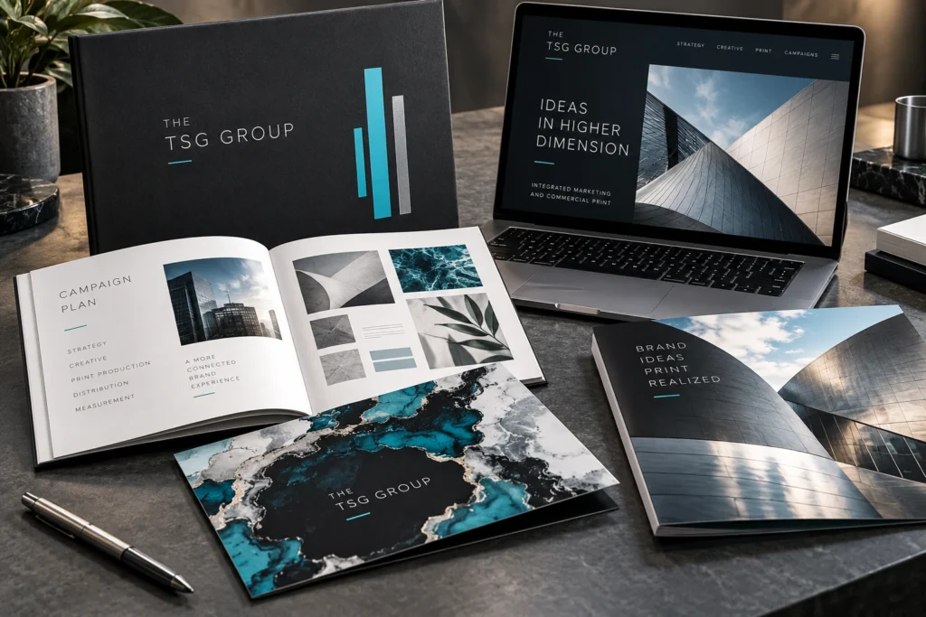 TSG company hero shown through original TSG campaign and service imagery.